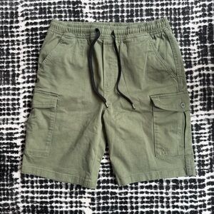 y2k grunge green baggy cargo shorts